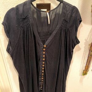 Free People shirt sleeved blouse
